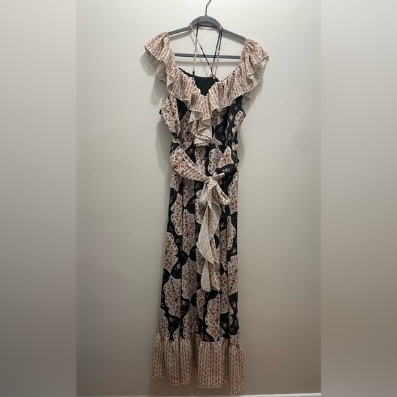 Joyfolie NETTA DRESS IN BLACK BOHO PRINT XXL - Picture 10 of 10